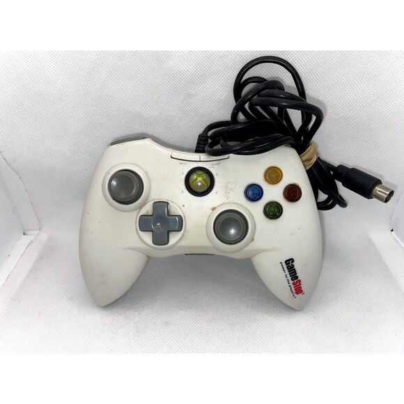 Mad Catz Xbox‎ 360 Wired Controller Game Pad 4716 White Excellent Works - Picture 1 of 2